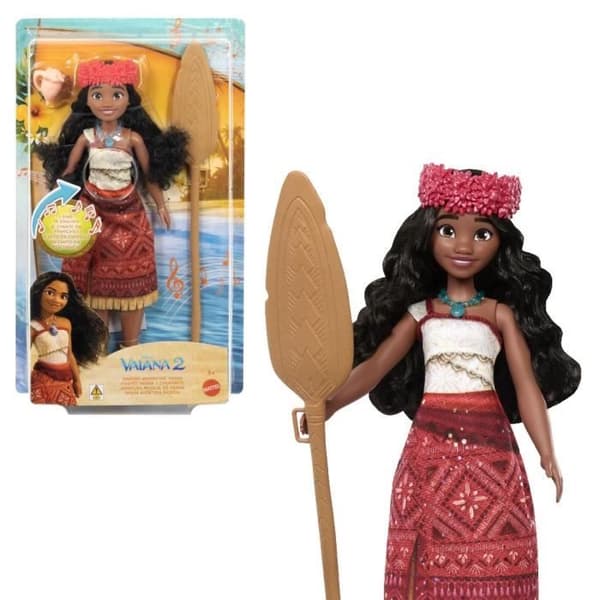 Vaiana dukke 2 Mattel Disney Prinsesse syngende dukke JBT62