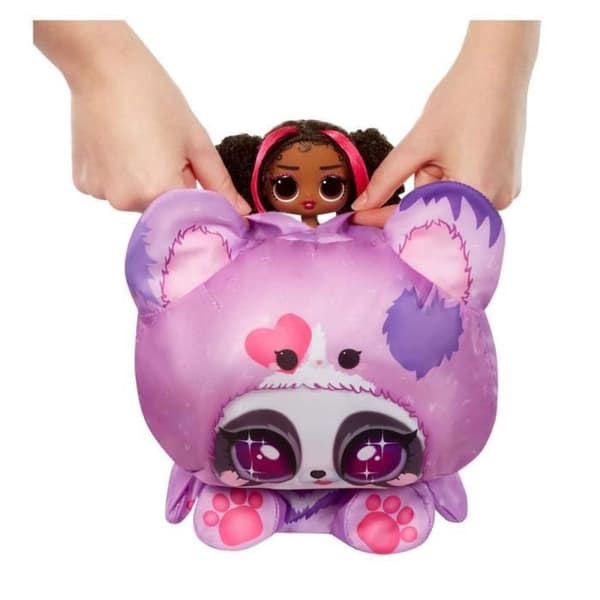 LOL Överraskning - Tweens Maskeraddocka - Hoops Cutie - 17 cm Docka + Uppblåsbart Djur - Överraskning att Upptäcka - 4 Limmodeller