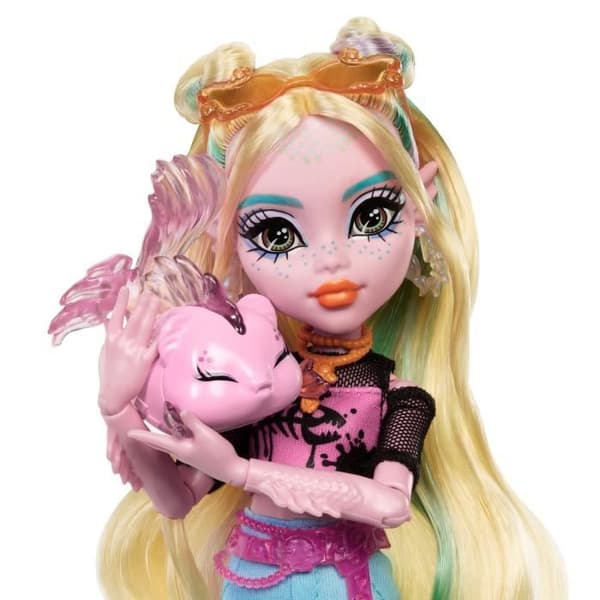 Monster High Lagoona Blå Dukke med Kæledyr og Tilbehør HXH75