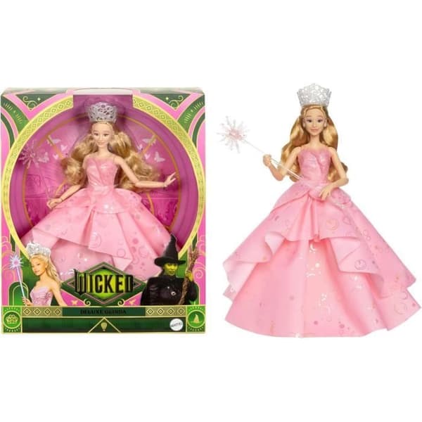 Mattel Wicked Glinda -nukke irrotettavalla asulla ja asusteilla - HXY37