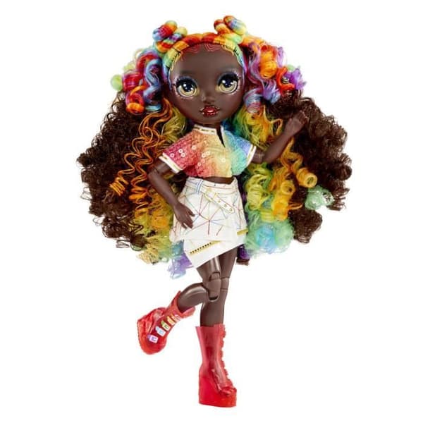 Regnbåge Hög Kristall Skyltdocka 27cm - Iris Rosett