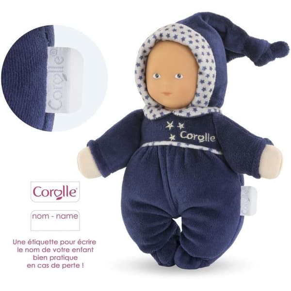 My Doudou - COROLLE - Babidoux Marine Reves d'Etoiles - 20 cm - Fra fødslen
