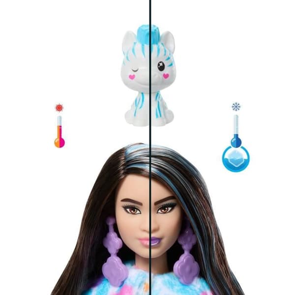 Barbie - Barbie Sötnos Avslöjande - Färgglad drömzebradocka med 10 överraskningar 39 kr