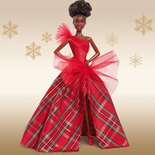 BARBIE Brun God Jul-docka HRM62