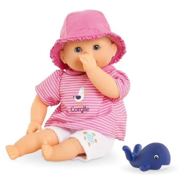 Babydukke - COROLLE - Babybadekar Ocean - 30 cm - badelegetøj - fra 18 måneder