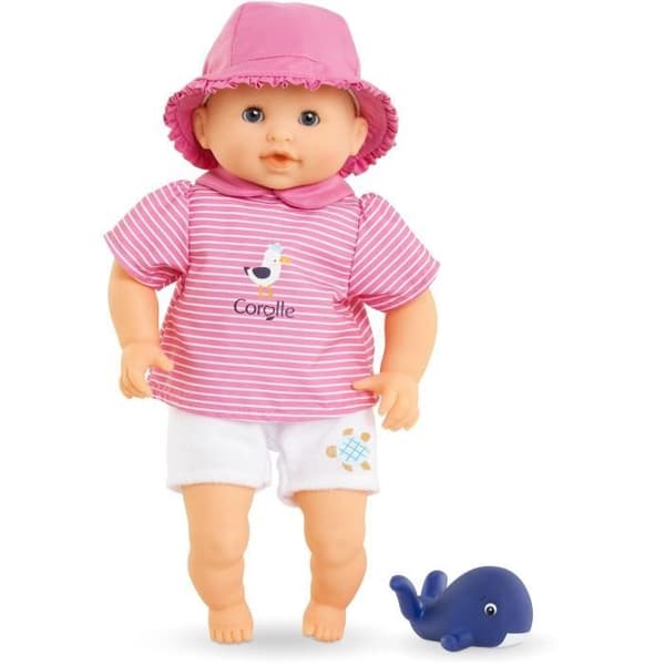 Babydukke - COROLLE - Babybadekar Ocean - 30 cm - badelegetøj - fra 18 måneder