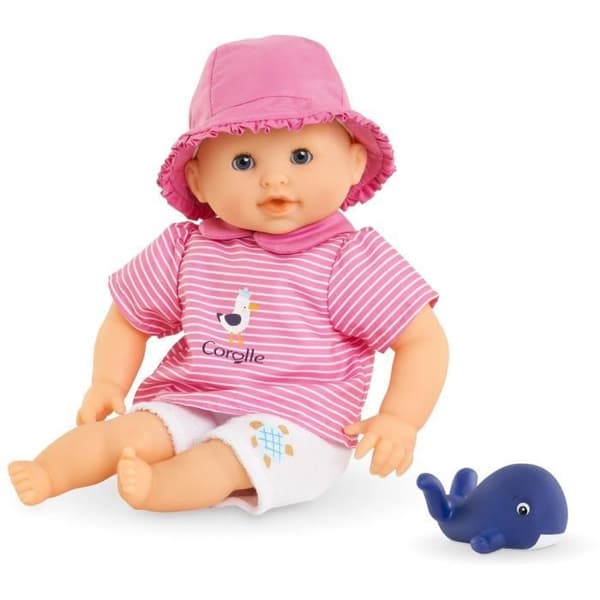 Babydukke - COROLLE - Babybadekar Ocean - 30 cm - badelegetøj - fra 18 måneder
