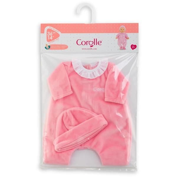Rosa pyjamas och mössa - COROLLE - Kläder - För 36 cm docka - Från 2 år