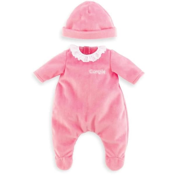 Rosa pyjamas och mössa - COROLLE - Kläder - För 36 cm docka - Från 2 år