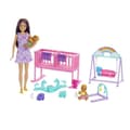 Miniatyrbild 1 av 6: Barbie-Tvillingarnas rum-Skipper-box, bebisar och tillbehör HXM99