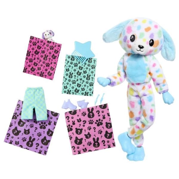 Barbie-Barbie Cutie Reveal-Dalmatinerdocka Reve Colorful, 10 överraskningar HRK41