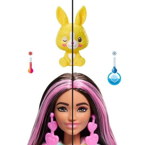 Barbie Sötnos Avslöjar Färgglad Drömkanin Docka med 10 Överraskningar HRK38