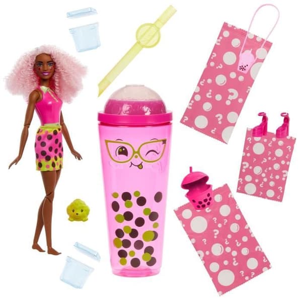 Barbie docka Reveal-Bubble Tea-serien doftdocka med tillbehör HTJ20