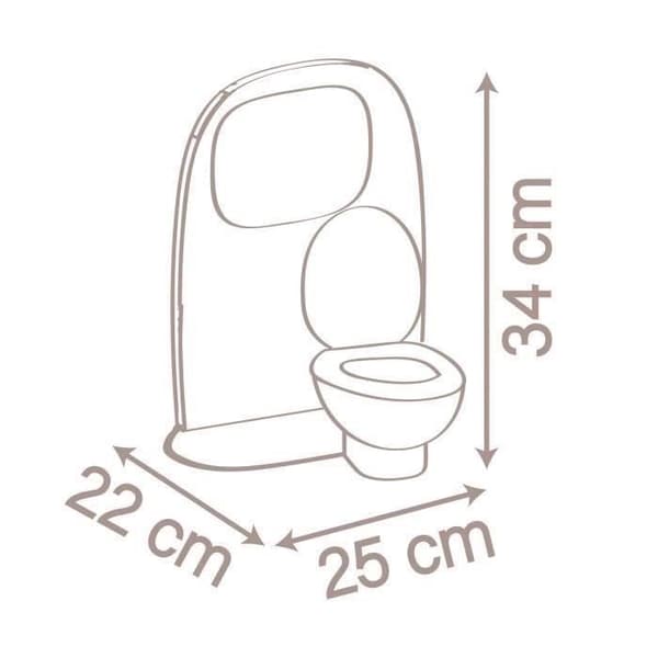 Børnelegetøj - Smoby - Baby Nurse - Vask og toilet - Fliseeffekt - Tilbehør inkluderet