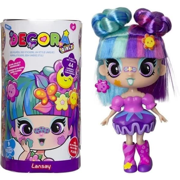Docka - LANSAY - 55102 - Decora Girlz - Mini Modedockor att Personifiera - Blomma