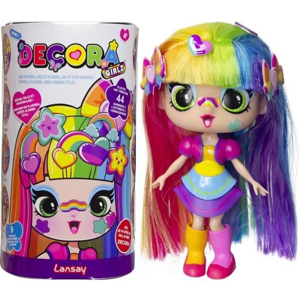 Docka - LANSAY - 55101 - Decora Girlz - Mini modedockor att specialanpassa - Decora