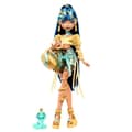 Miniatyrbild 1 av 6: Monster High Cleo de Nile-docka med husdjur och tillbehör HXH74