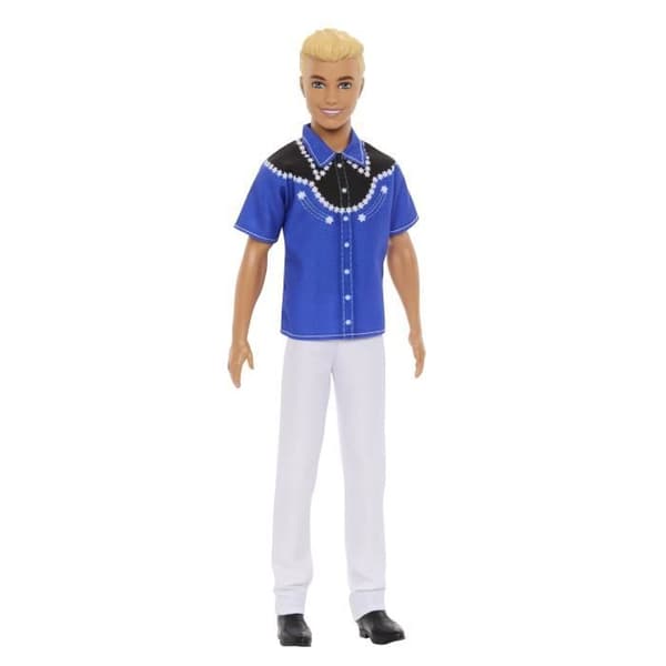Barbie-Fashionistas-Blonde Ken-dukke i western-look HRH25