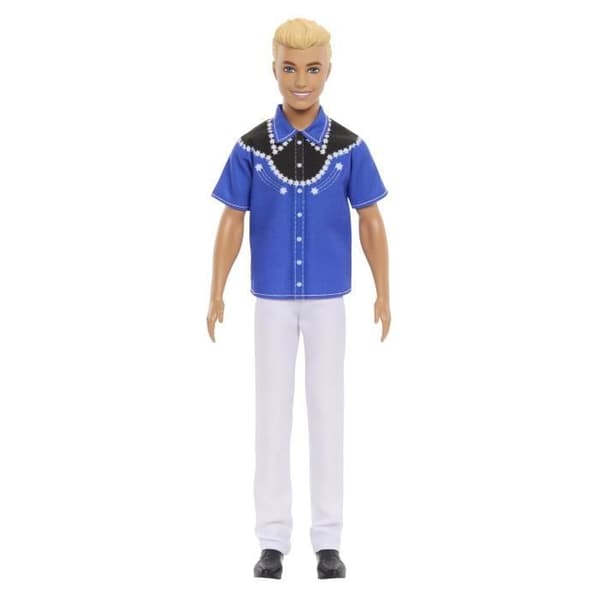 Barbie-Fashionistas-Blonde Ken-dukke i western-look HRH25