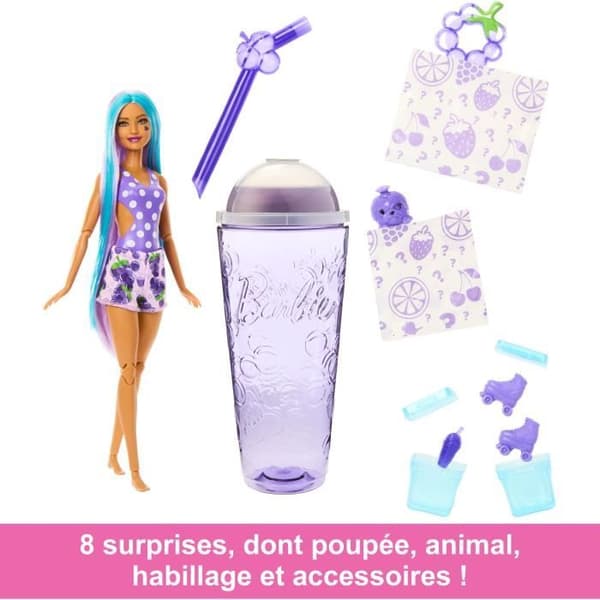 Barbie®-Pop Reveal Series Fruktdocka Mousserande druvjuicedoft HNW44