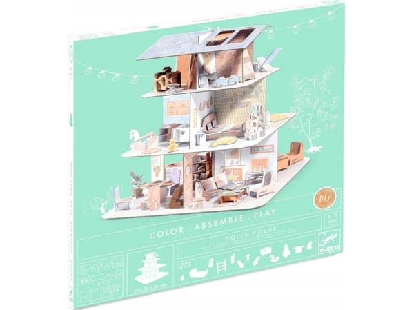 Djeco Djeco Color-Collect-Play - Dukkehus