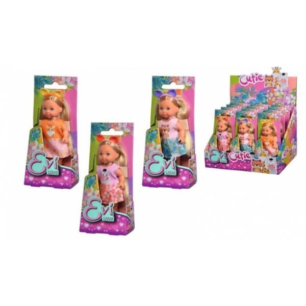 Barnleksak - SIMBA - EVI LOVE CUTIE - Rosa, Blå, Röd - 1 styck - 3 år och uppåt
