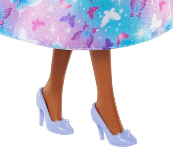Docka Mattel - 621787 - Prinsessdocka Barbie, blå och lila klänning