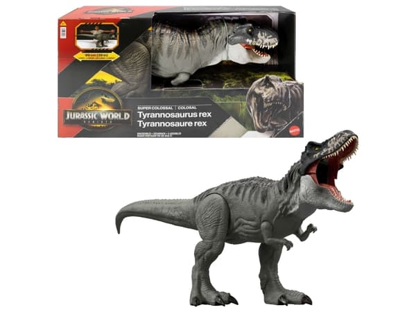 Jurassic World SUPER COLOSSAL TYRANNOSAURUS REX, 4 År, Flerfarvet