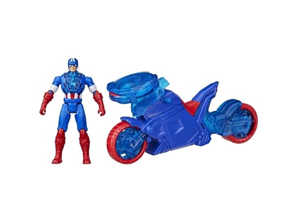 Avengers Capt. America Turbo Cycle & figure 10 cm