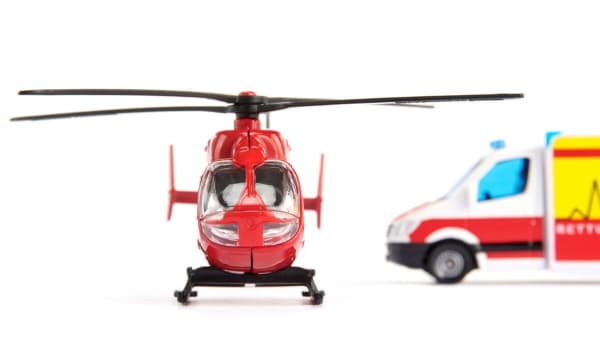 Siku Mercedes-Benz Rescue Van and Helicopter