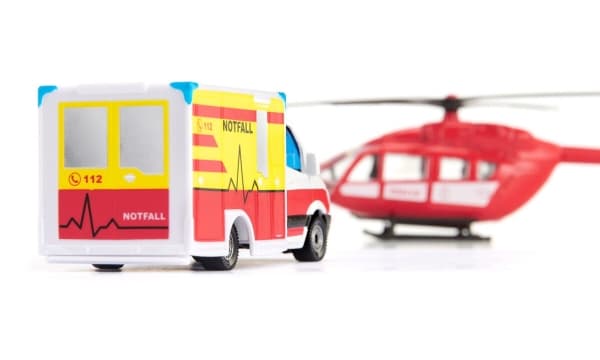 Siku Mercedes-Benz Rescue Van and Helicopter