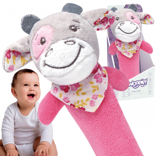 WOOPIE BABY Mjuk Sensorisk Leksak med Pip - Rosa