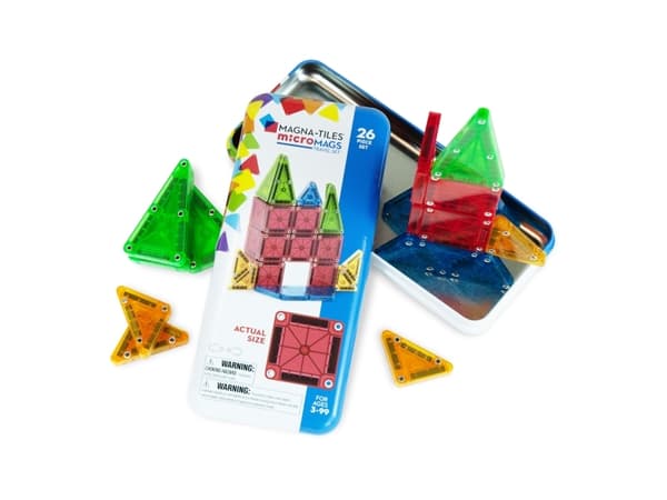 MAGNA-TILES microMAGS Travel Tin Case 26 pcs, CDU