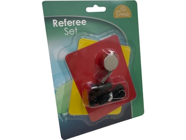 Referee set with whistle