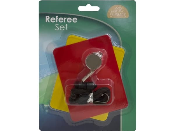 Referee set with whistle