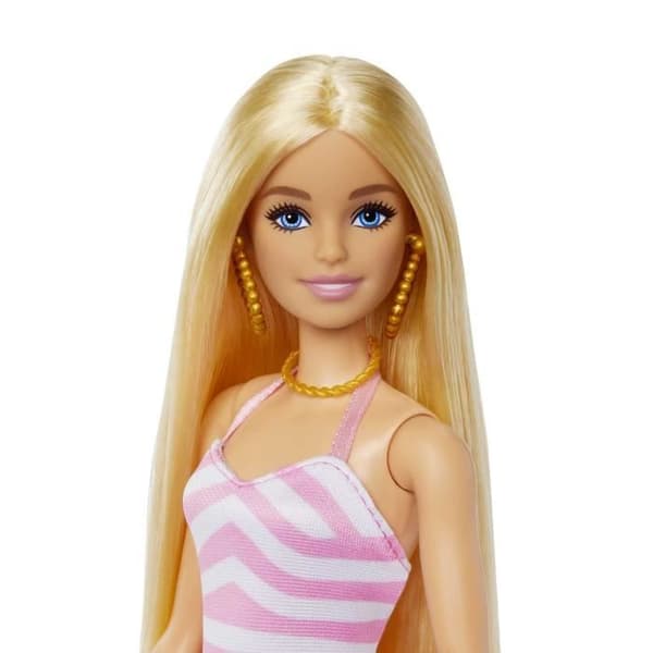 Barbie®-Barbie® Beach-Blonde docka i baddräkt och tillbehör HPL73