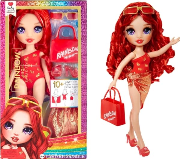 MGA Entertainment Rainbow High Swim & Style - Ruby (Red)