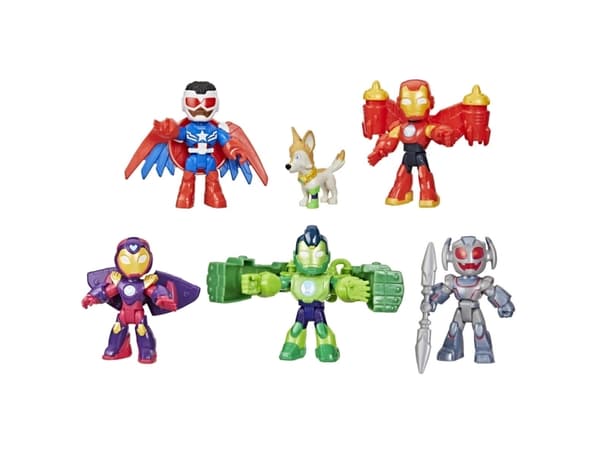 Iron Man & Friends Armored Up 6 Pack Fig 7,6 cm