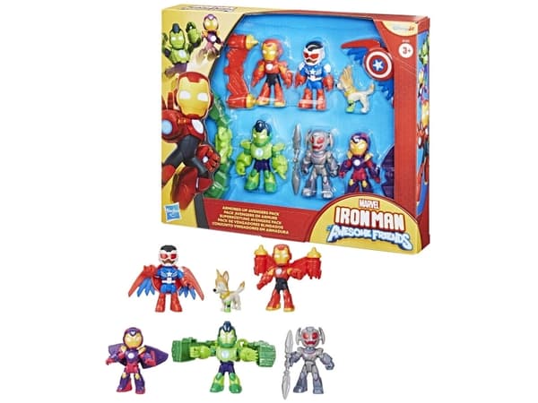 Iron Man & Friends Armored Up 6 Pack Fig 7,6 cm