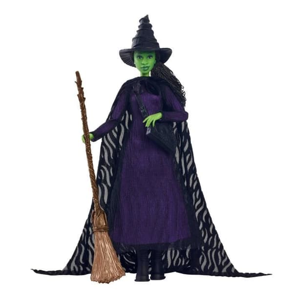 Mattel Wicked Elphaba docka med flätat hår och flera poser - Wicked - HXY38