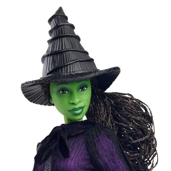 Mattel Wicked Elphaba docka med flätat hår och flera poser - Wicked - HXY38