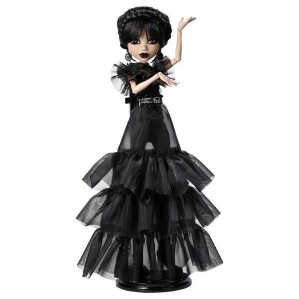 Monster High - Wednesday Addams i gallafestkostume - Dukke - Monster High - HXJ03