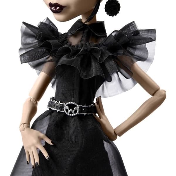 Monster High - Wednesday Addams i gallafestkostume - Dukke - Monster High - HXJ03