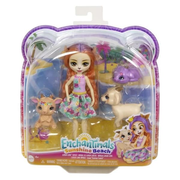Enchantimals-Golita Getfamilj-Docka och 3 Getfigurer HXC00