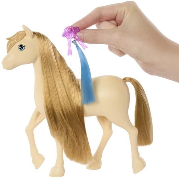 Barbie – Barbie Mysterier: Den store hestejagt - Pony og tilbehør HXJ36