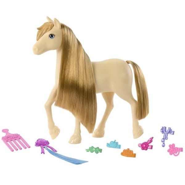 Barbie – Barbie Mysterier: Den store hestejagt - Pony og tilbehør HXJ36