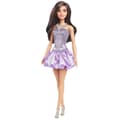 Miniatyrbild 1 av 6: Barbie Fashionistas Brunettdocka i Lila Klänning - 3+ År - HYT92