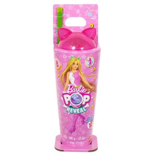 Barbie Pop Reveal Kitten Docka och Tillbehör Shakes Series - Ålder 3+ - JCN88