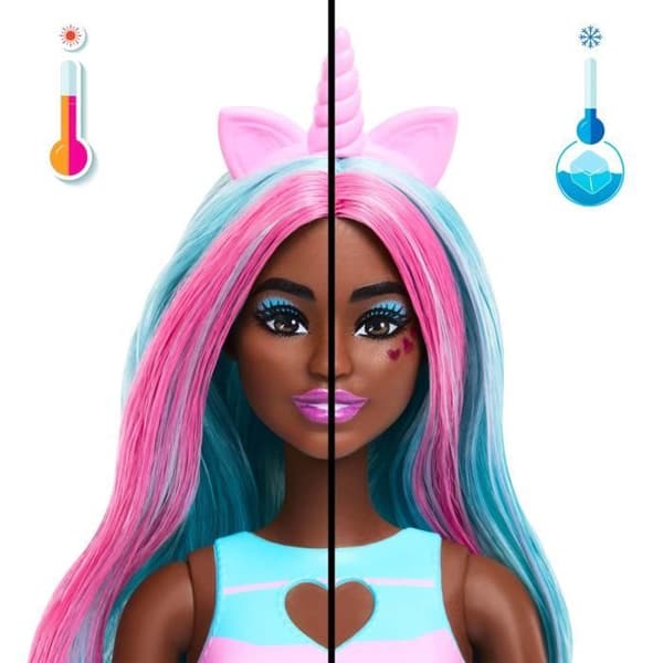 Barbie Pop Reveal Enhörningsdocka och Tillbehör Shakes-serien - Ålder 3+ - JCN86