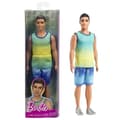 Miniatyrbild 1 av 6: Barbie-Fashionistas-Ken docka med tonat linne och jeansshorts - 3 år+ - HYV00